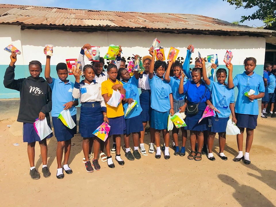 We engage 15 girls at Alagendra school where we donate to them Sanitary pads