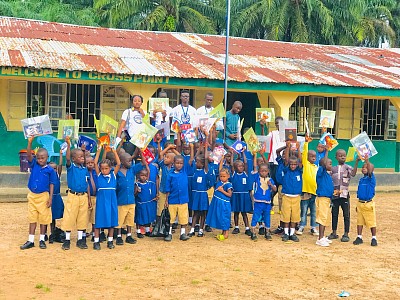 We provide enssential education materials to 40 pupils at Mabulleh community Bombali district